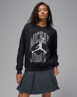 Jordan Brooklyn Fleece Women's Crew-Neck Sweatshirt. Nike ID